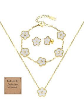 Adjustable Double-Sided Clover Bracelet, 18K Gold & Black Pearl, Lucky Charm